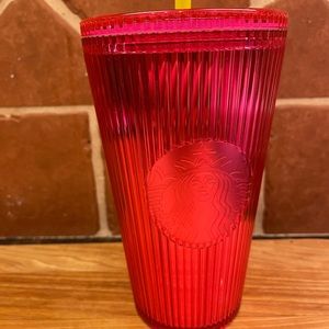 NWOT Starbucks Hot Pink 16 oz Tumbler!